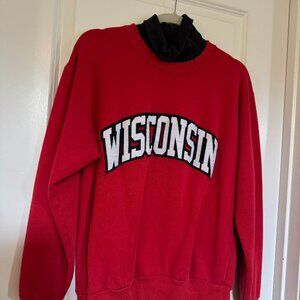 Wisconsin Vintage Sweatshirt with attached turtleneck from LF Furst of a Kind